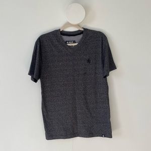 Rugby University Dark Grey V Neck T Shirt M